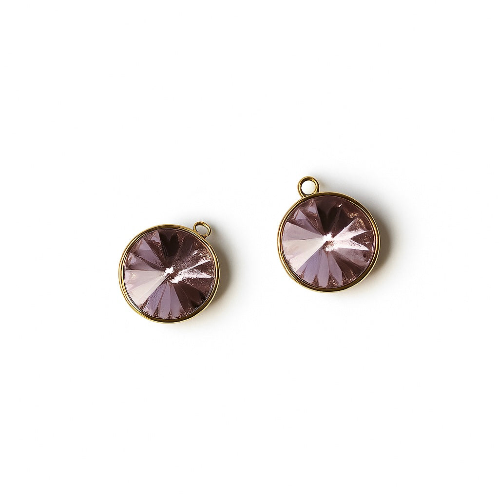 Charms majestueux strass rond