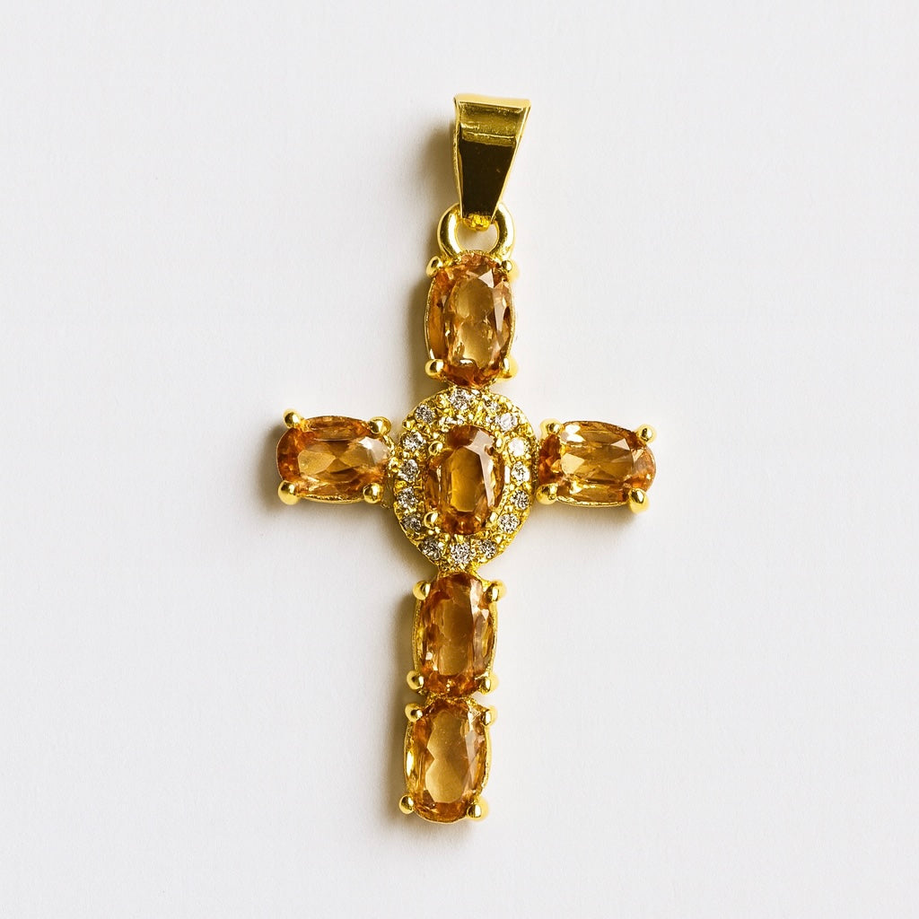 Charms croix bronze