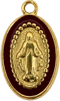 Charms vierge marron en acier inoxydable – Petit