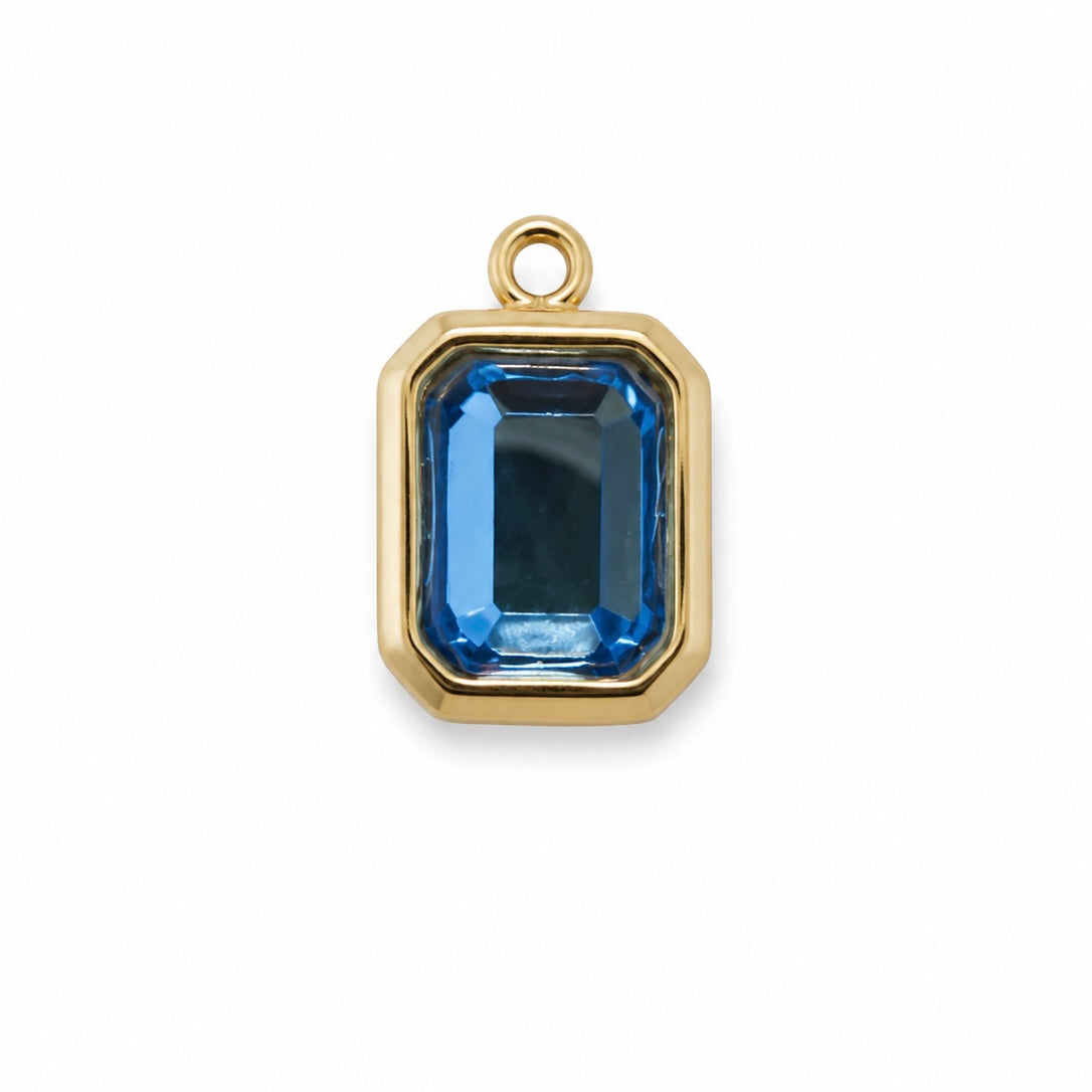 Charms petit strass bleu