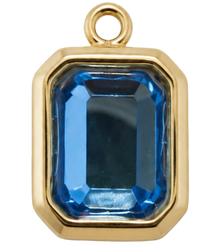 Charms petit strass bleu