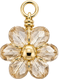 Charms fleur beige