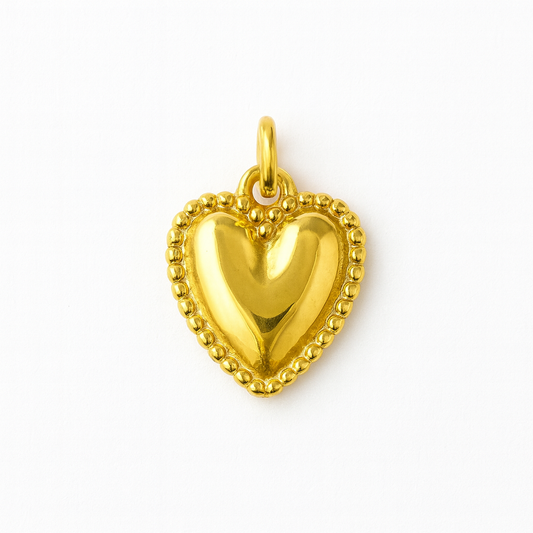 Charms cœur or