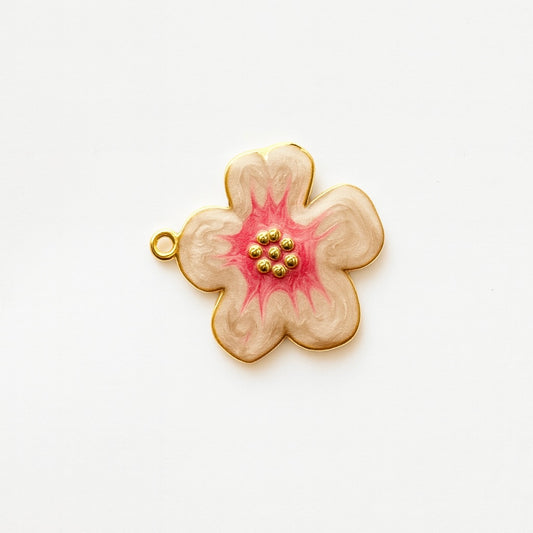 Charms fleur tropicale