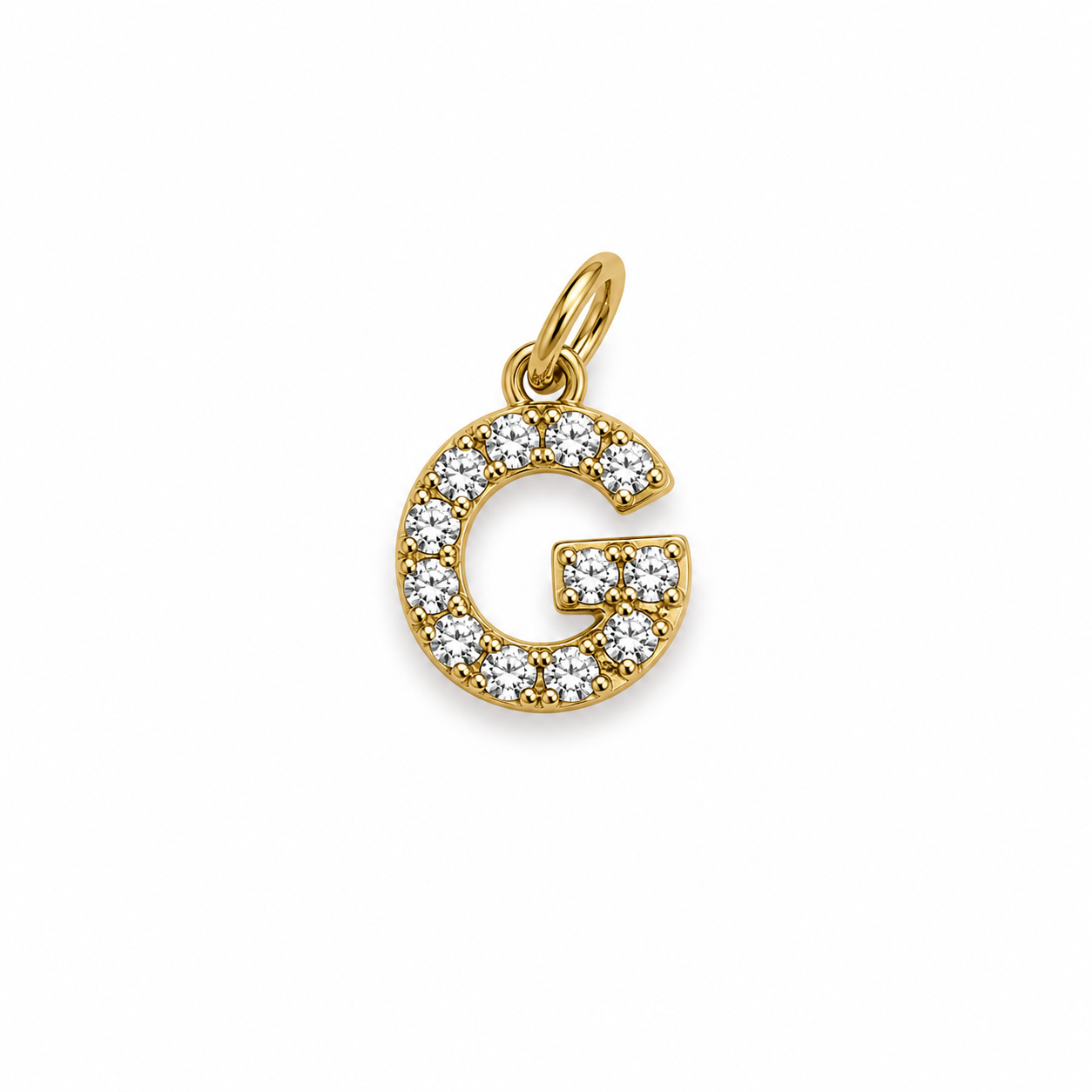 Charms lettre G en acier inoxydable – bijou fait main Suisse