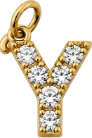 Charms lettre Y en acier inoxydable – bijou fait main Suisse