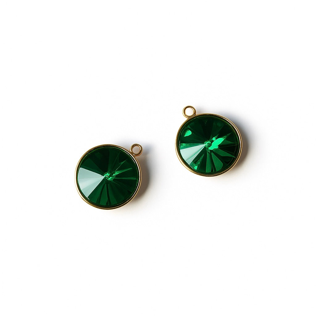 Charms majestueux strass rond