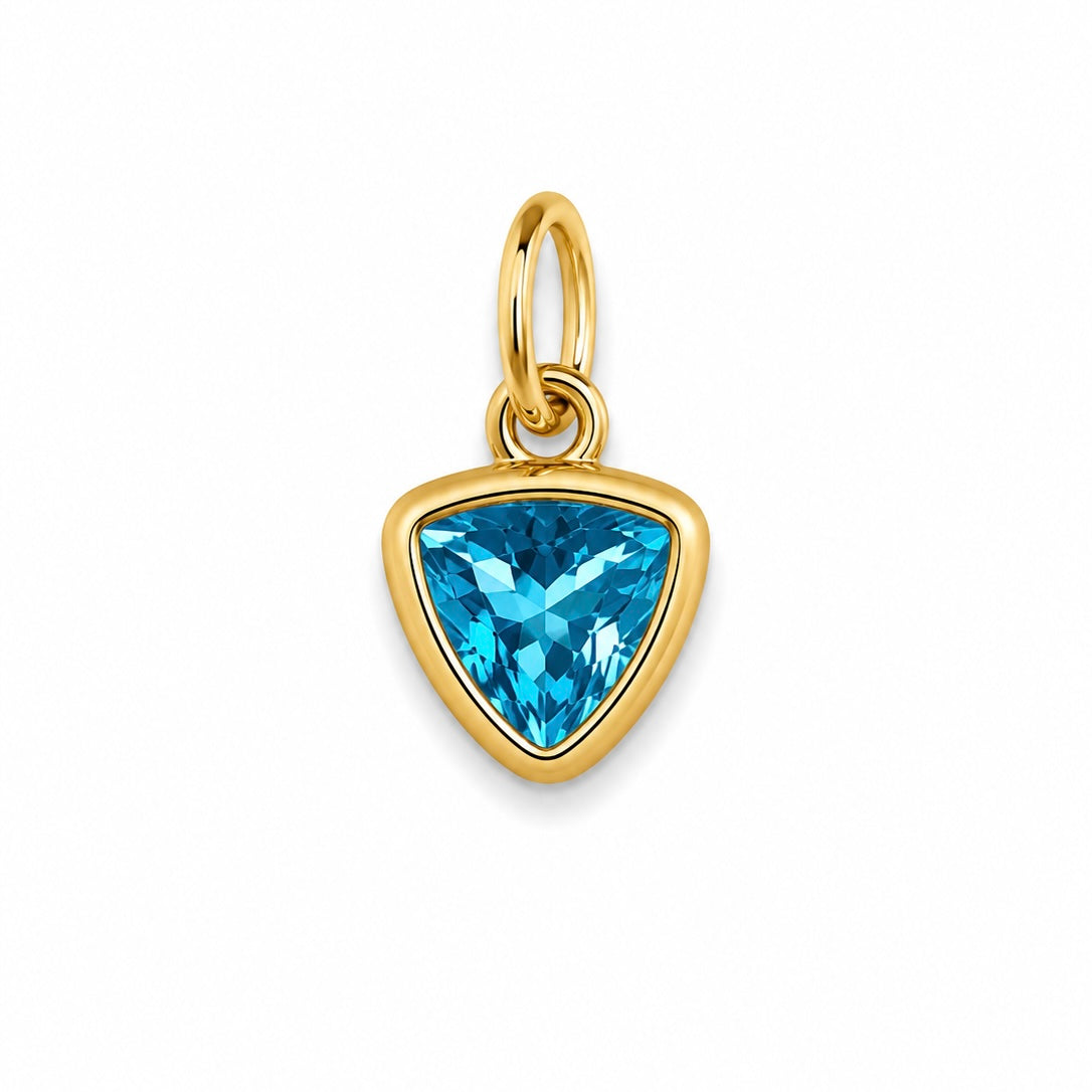 Charms strass bleu