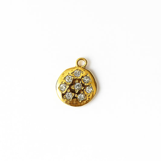 Charms lune à strass