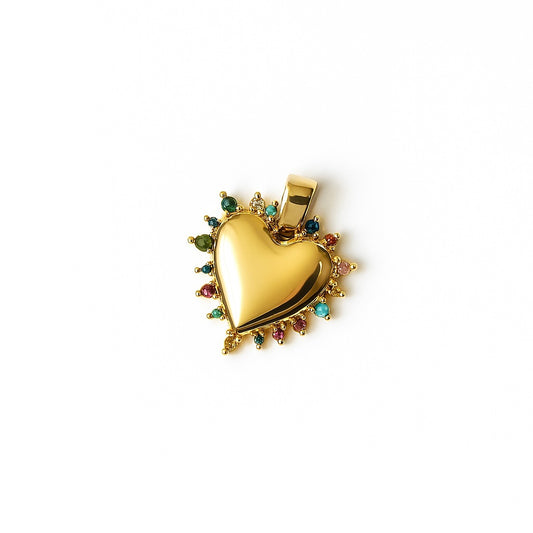 Charms cœur étincelant