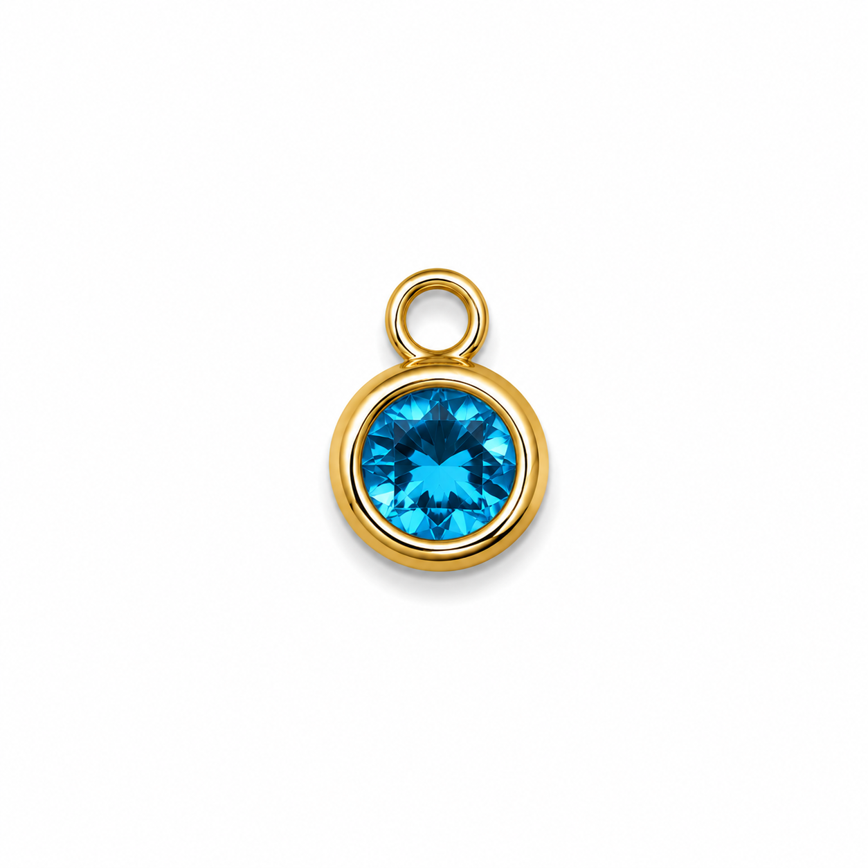 Charms petit strass bleu