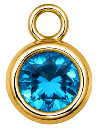 Charms petit strass bleu