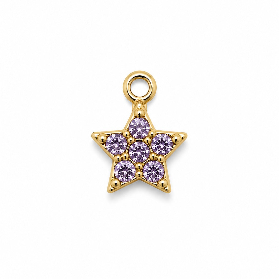 Charms petite étoile violet