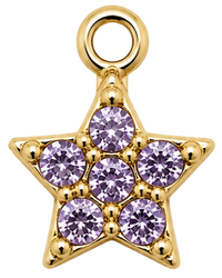 Charms petite étoile violet