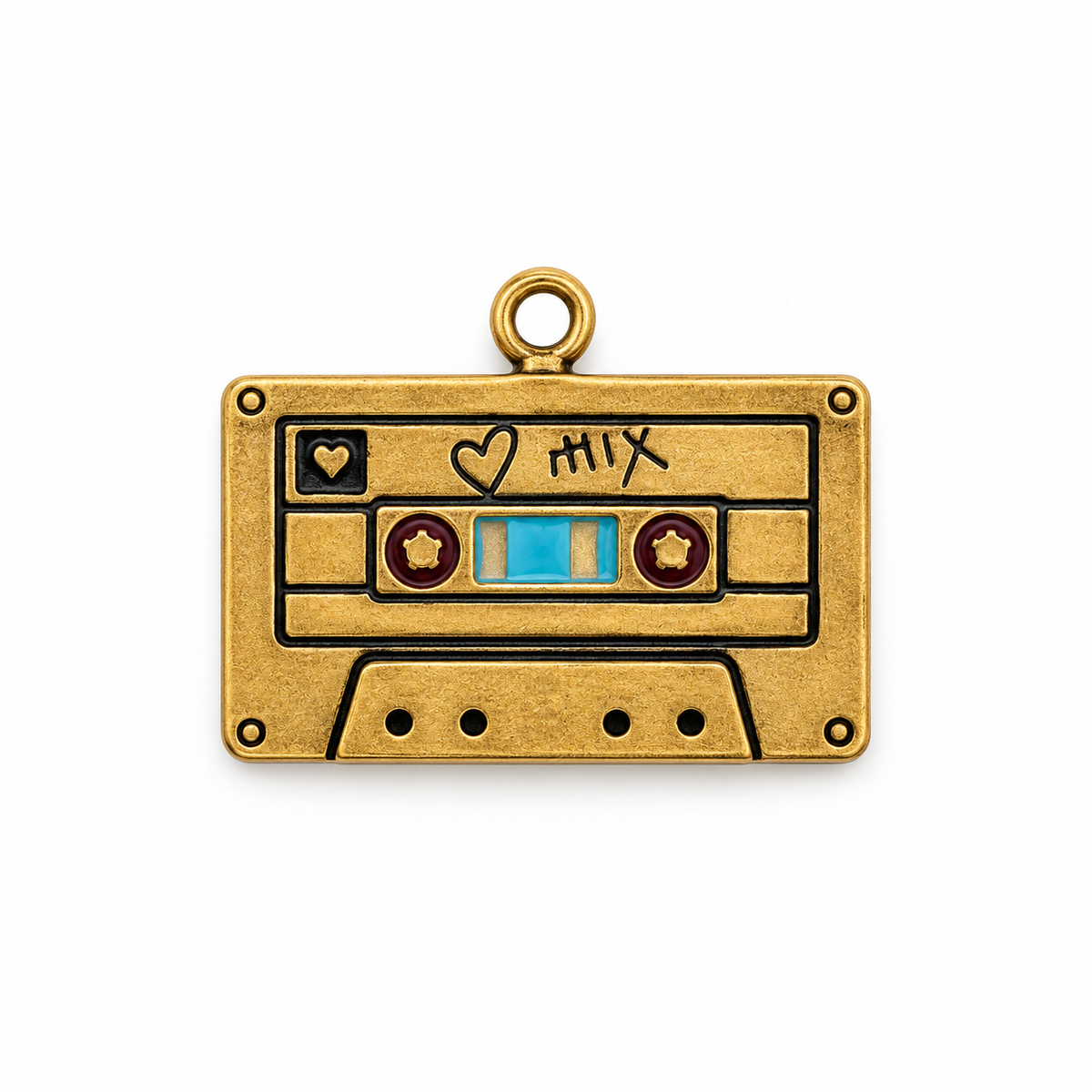 Charms Cassette en acier inoxydable – Moyen