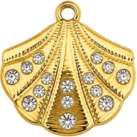 Charms Coquillage en acier inoxydable – bijou fait main Suisse