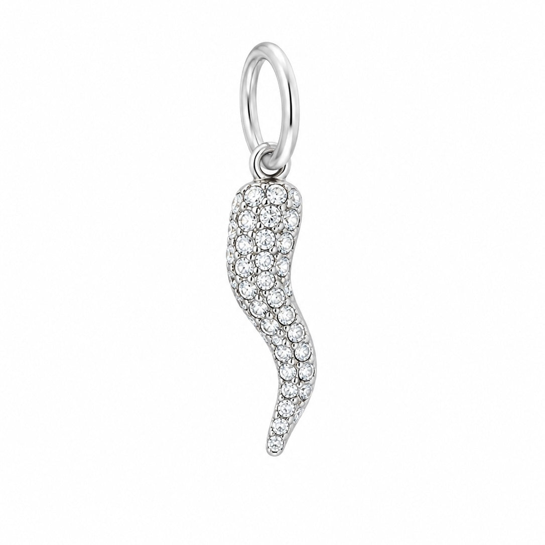 Charms piment à strass argenté