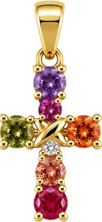 Charms Petite Croix en acier inoxydable – bijou fait main Suisse