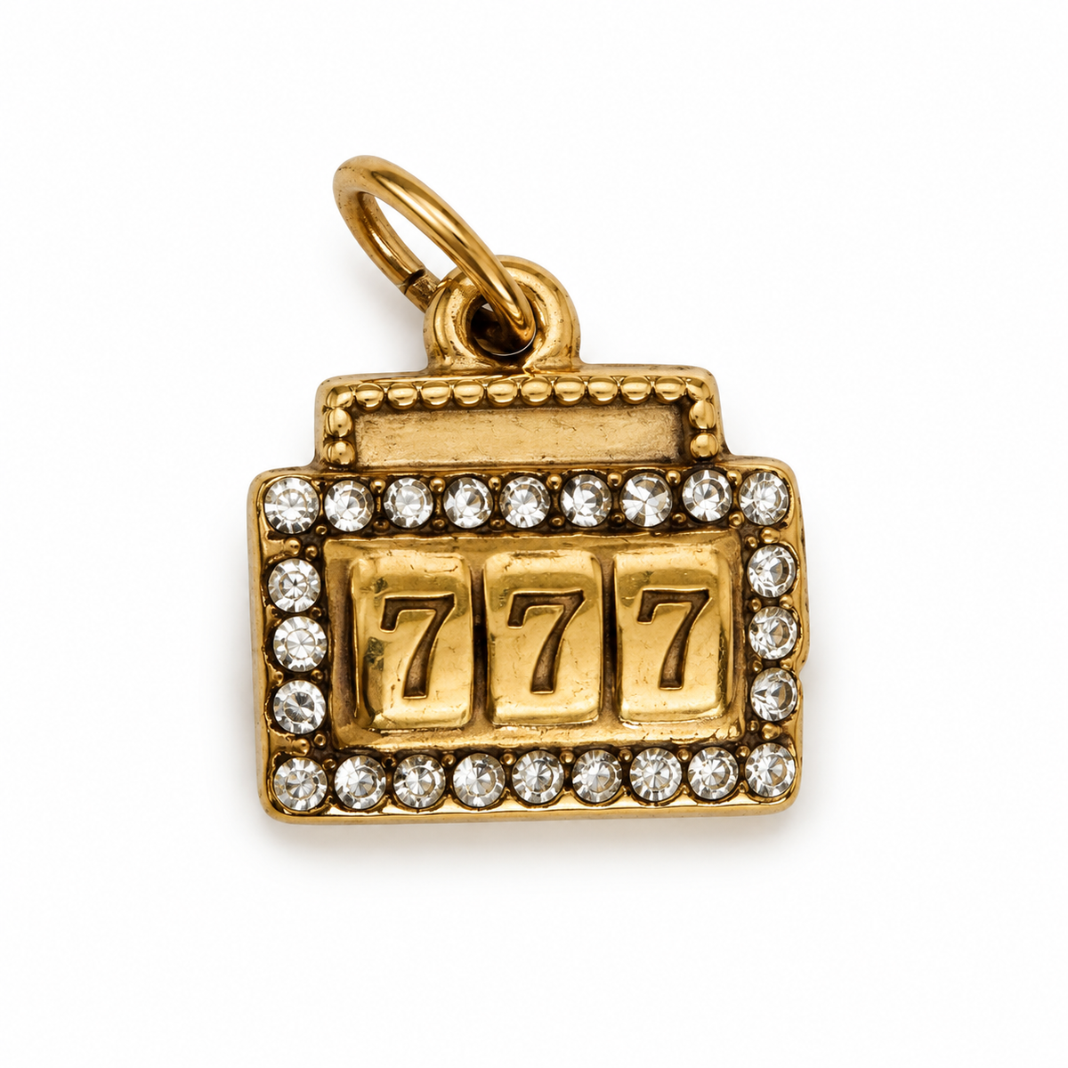Charms Jackpot en acier inoxydable – Moyen