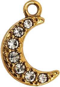Charms lune en acier inoxydable – Petit