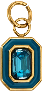 Charms bleu en acier inoxydable – Moyen