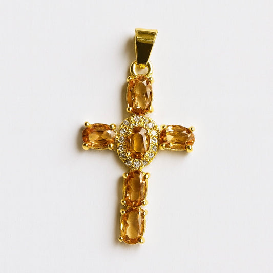 Charms croix bronze
