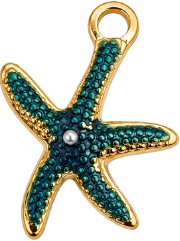 Charms étoile de mer en acier inoxydable – bijou fait main Suisse