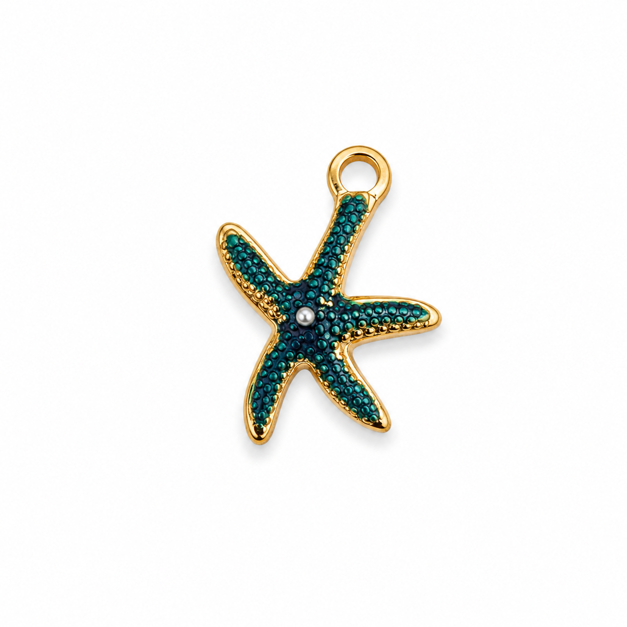Charms étoile de mer en acier inoxydable – bijou fait main Suisse