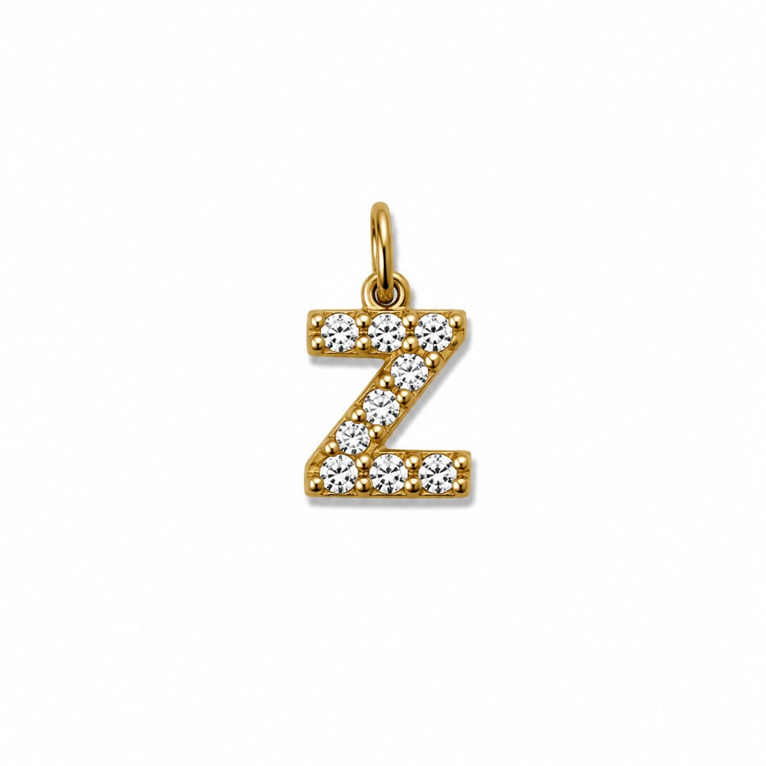 Charms lettre Z en acier inoxydable – bijou fait main Suisse