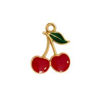 Charms cerise en acier inoxydable – Moyen