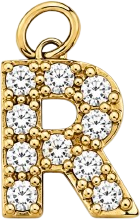 Charms lettre R en acier inoxydable – bijou fait main Suisse