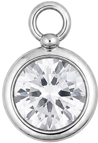 Charms strass argenté
