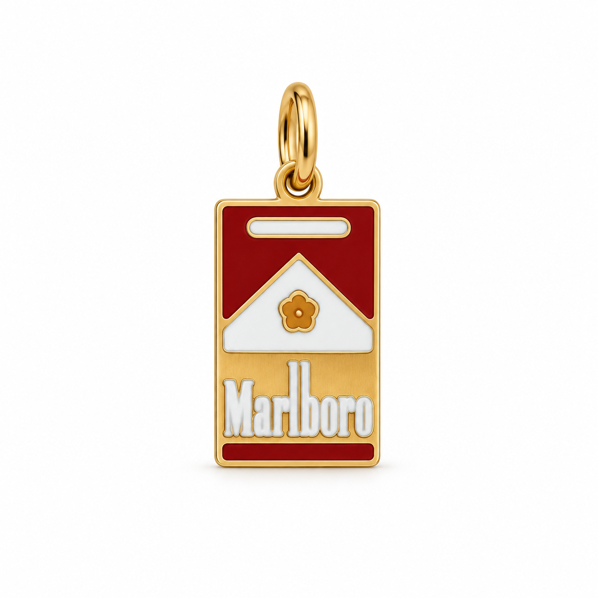 Charms Malboro en acier inoxydable – Moyen