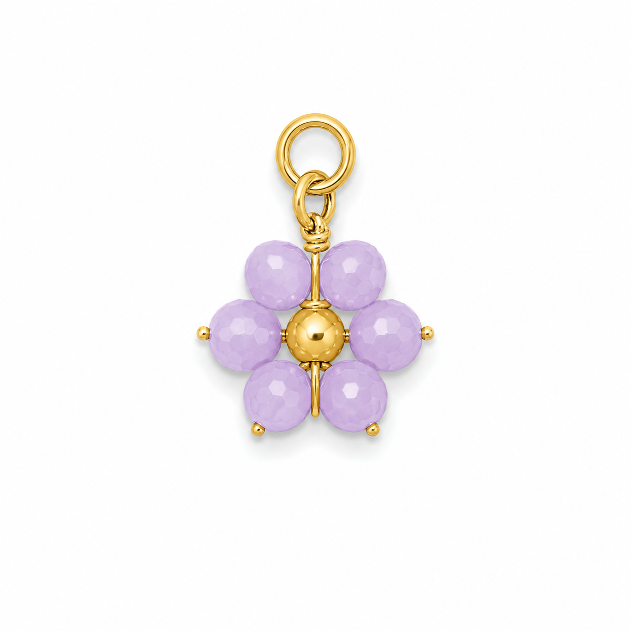 Charms fleur violet