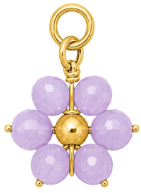 Charms fleur violet