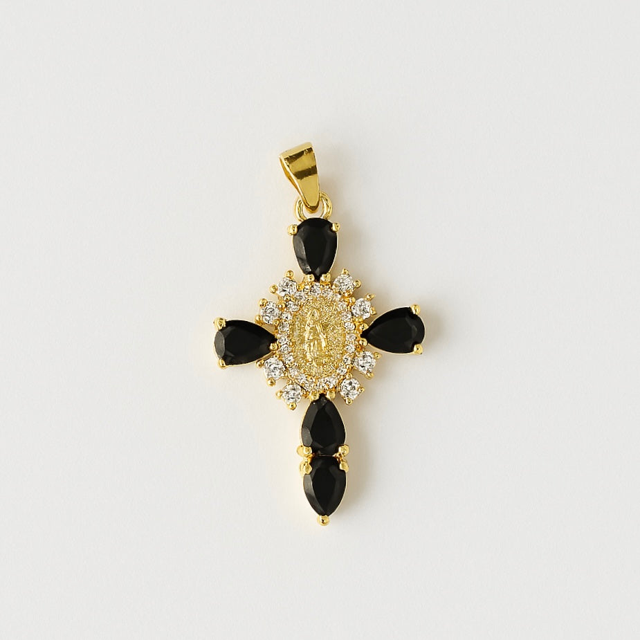 Charms croix et vierge
