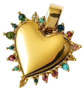 Charms cœur étincelant