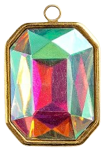 Charms majestueux strass - Arc-en-ciel