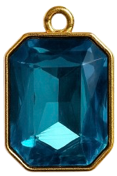 Charms majestueux strass - Bleu