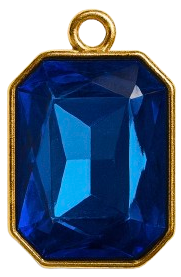 Charms majestueux strass - Marine