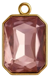 Charms majestueux strass - Rose