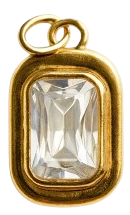 Charms strass vintage - Blanc