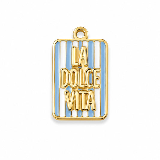 Charms Dolce Vita en acier inoxydable – bijou fait main Suisse
