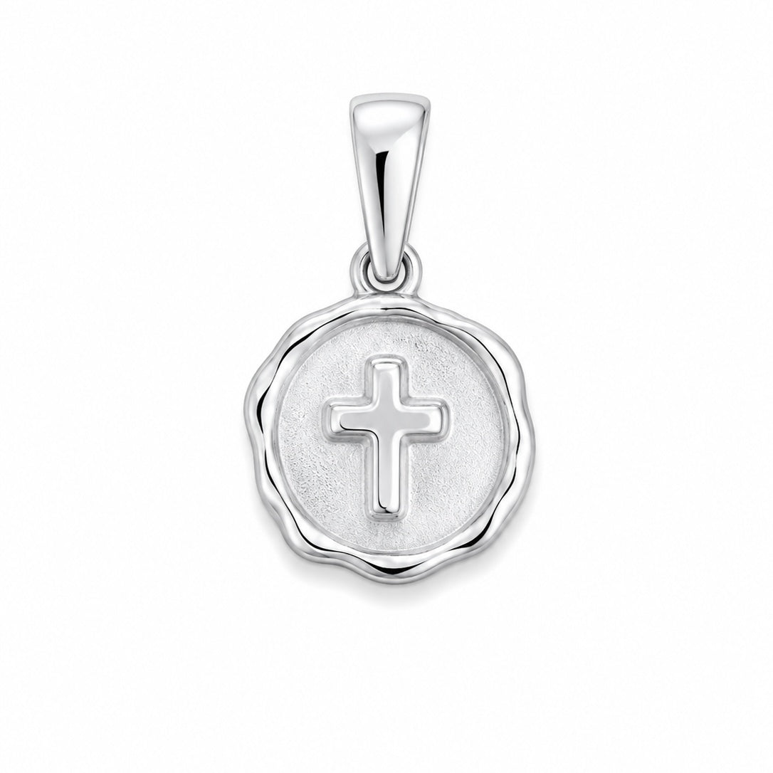Charms croix argenté