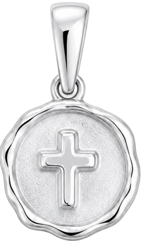 Charms croix argenté