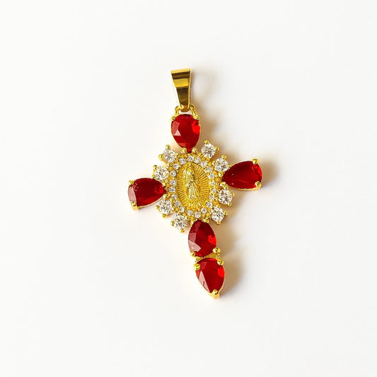 Charms croix et vierge