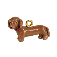 Charms teckel en acier inoxydable – Moyen