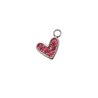 Charms petit cœur rose