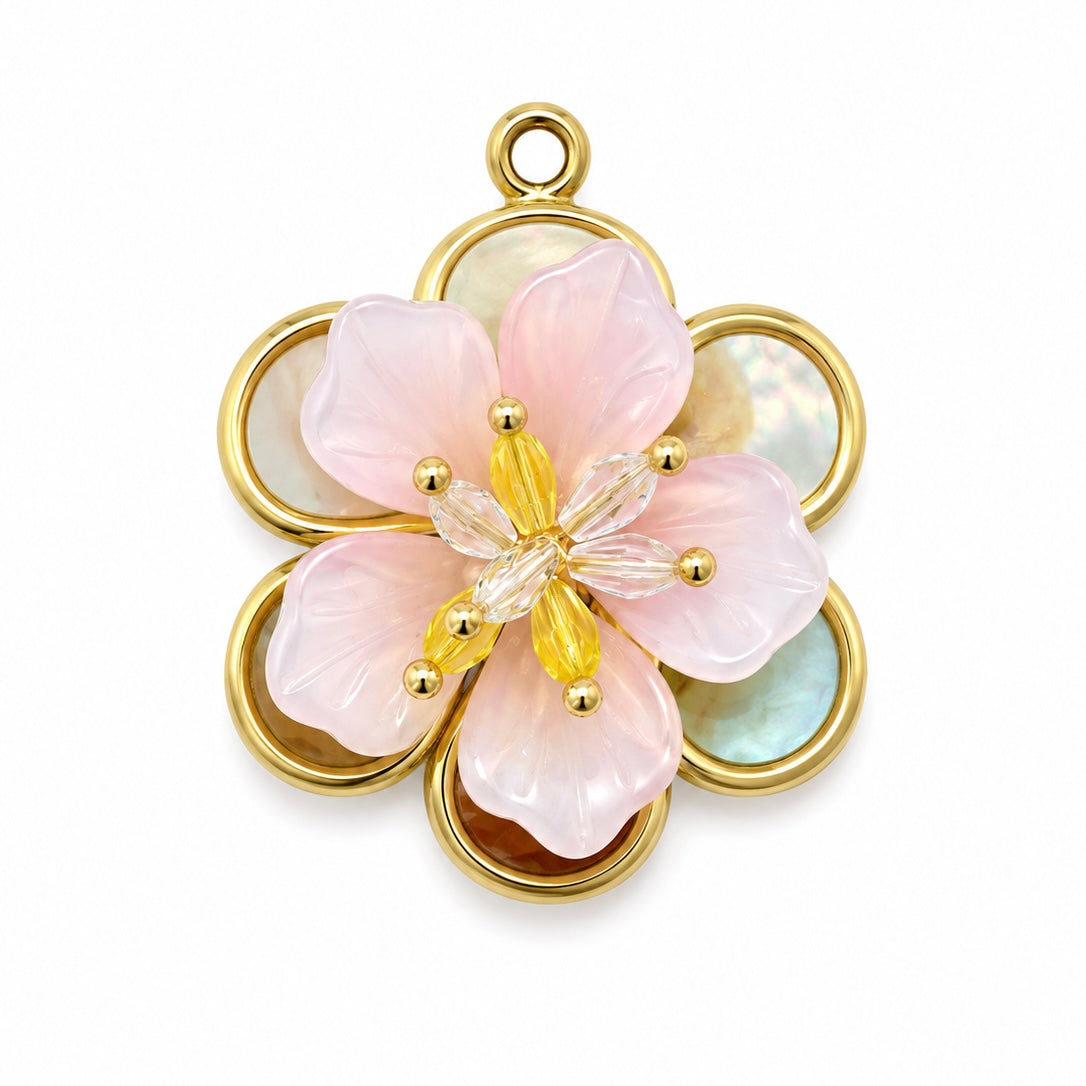 Charms grosse fleur