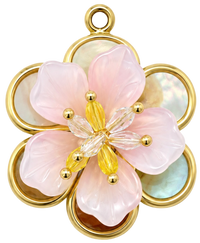 Charms grosse fleur